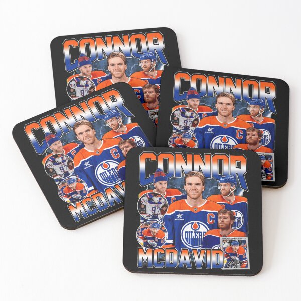 Artikelvorschau, Connor McDavid Edmonton Hockey Vintage Collage Grafik entworfen und verkauft von MaryMcgee25334.