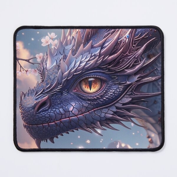 Item preview, Purple Blossom Dragon | Cherry Blossom Dragon Art | Fantasy Wall Art designed and sold by EWPrints.