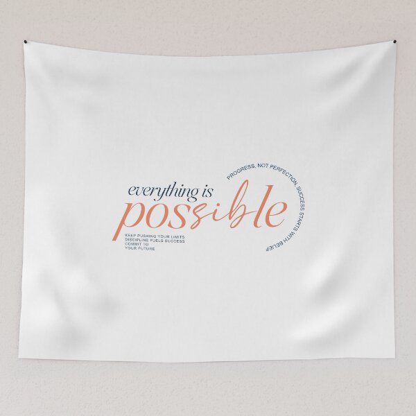 Item preview, Everything Is Possible — Elegant Script and Serif Typography designed and sold by FitNow.