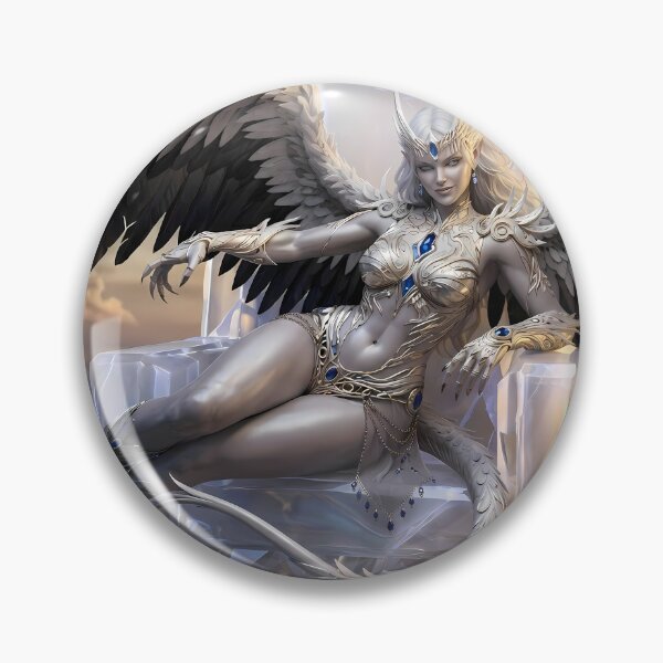 Item preview, Celestial Valkyrie Angel Dark Ruins designed and sold by GalleryBrisArt.