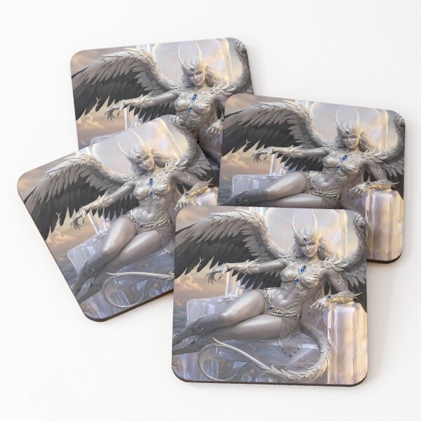 Item preview, Celestial Valkyrie Angel Dark Ruins designed and sold by GalleryBrisArt.