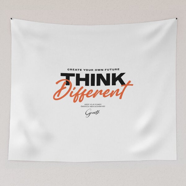 Item preview, Think Different — Bold Streetwear & Script Typography designed and sold by FitNow.