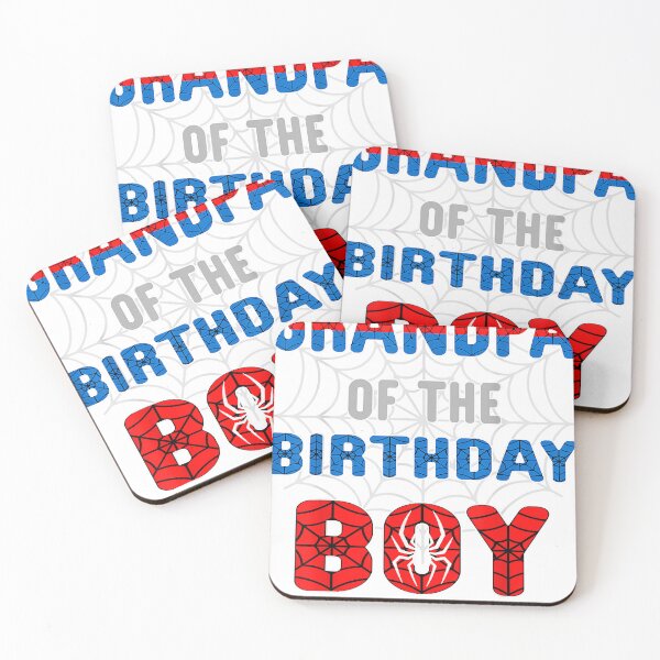 Item preview, Grandpa Of The Birthday Boy Funny Matching Family Spider Cute designed and sold by KathrinEgger.