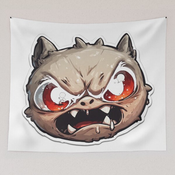 Item preview, Angry Red Eyes Cat Monster Cartoon designed and sold by YAM716.