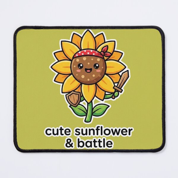 Item preview, Cute Sunflower Warrior Sticker | Kawaii Flower Battle Character | Funny Sunflower Gift designed and sold by morning sun.
