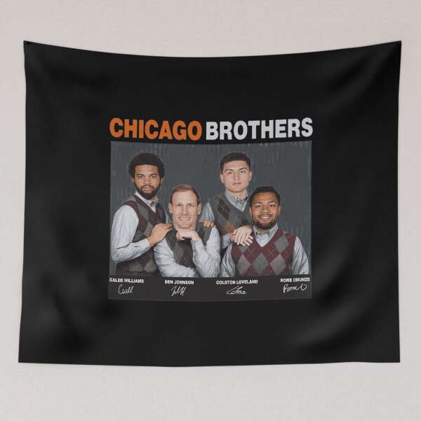 Item preview, Gráfico de retrato de fútbol americano de los Chicago Brothers designed and sold by ElcieSkender.