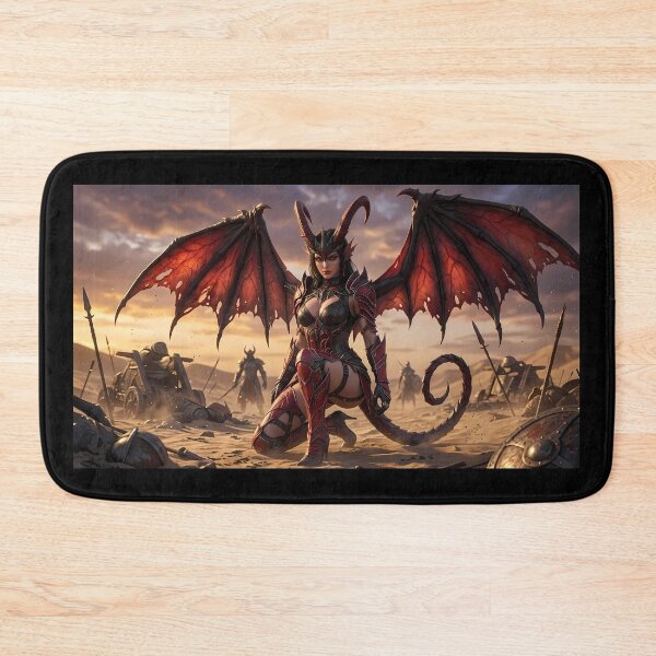 Item preview, Red Winged Demon Queen Desert Wasteland designed and sold by GalleryBrisArt.