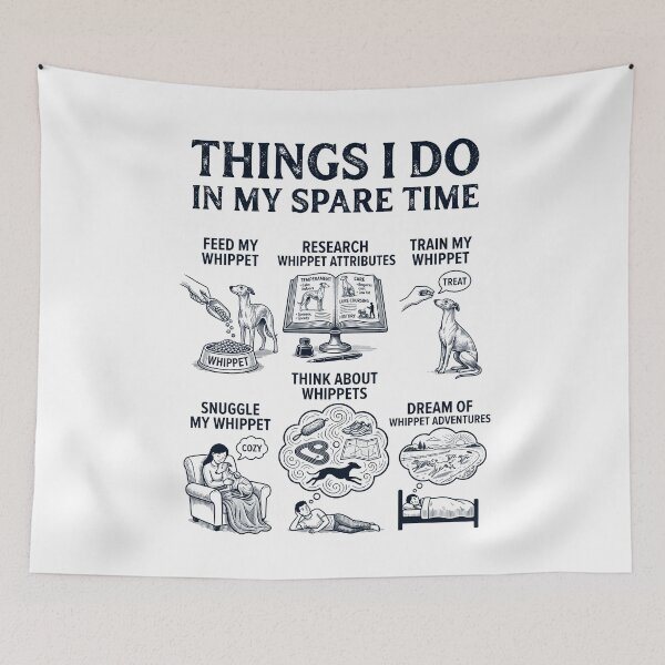 Item preview, Funny Whippet Lover Spare Time Activities designed and sold by dian-rody-crest.