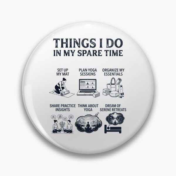 Item preview, Funny Yoga Lover Spare Time Activities designed and sold by dian-rody-crest.