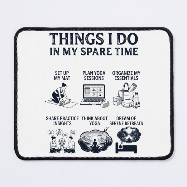 Item preview, Funny Yoga Lover Spare Time Activities designed and sold by dian-rody-crest.