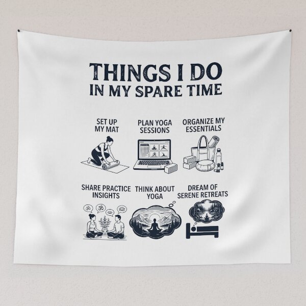 Item preview, Funny Yoga Lover Spare Time Activities designed and sold by dian-rody-crest.