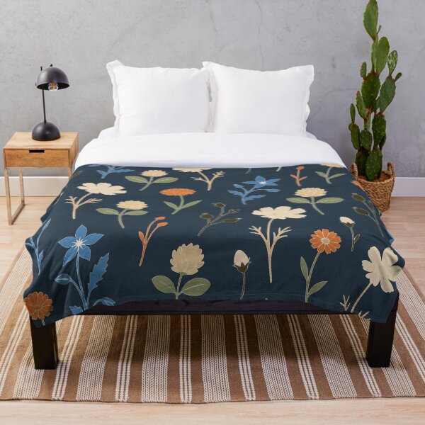 Item preview, Summer Botanical Shadows – Muted Wildflower Pattern designed and sold by BelievingCreates.