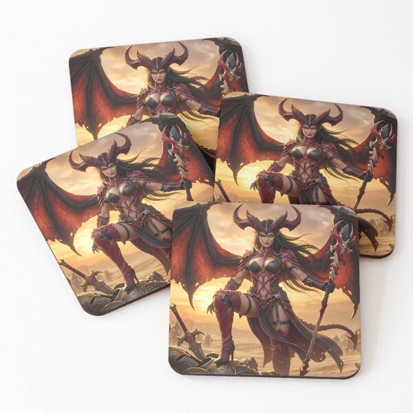 Item preview, Red Winged Demon Queen Desert Wasteland designed and sold by GalleryBrisArt.
