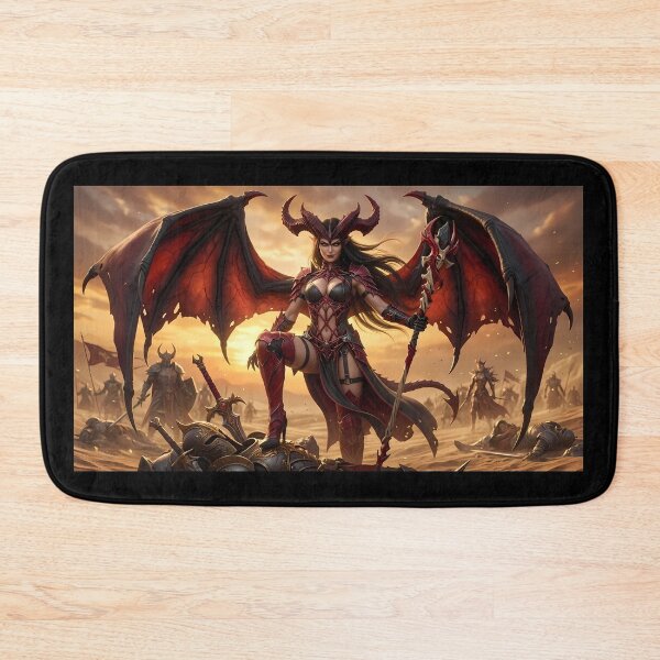 Item preview, Red Winged Demon Queen Desert Wasteland designed and sold by GalleryBrisArt.