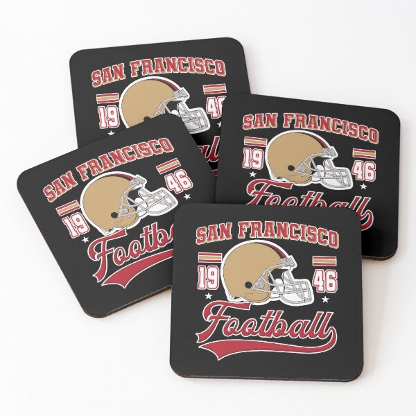 Item preview, San Francisco Football Helmet Vintage Script Graphic designed and sold by VanessaTr85112.