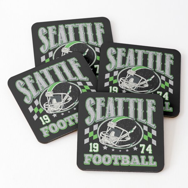 Item preview, Seattle Football Vintage Helmet Checkerboard Graphic designed and sold by CrystalRu97731.
