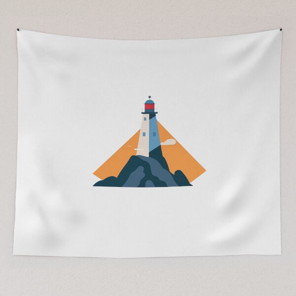 Item preview, Lighthouse Serenity With A Calming Ocean Vibe designed and sold by FWLKIT.