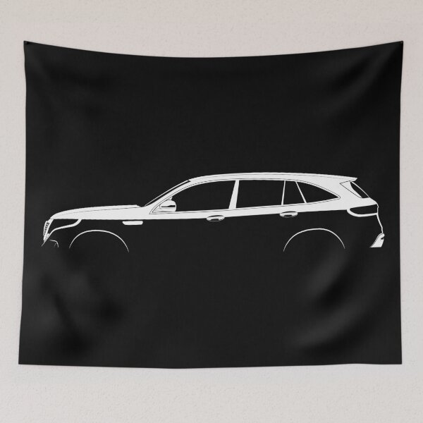 Item preview, EQC (N293) (White) designed and sold by Car Silhouettes.