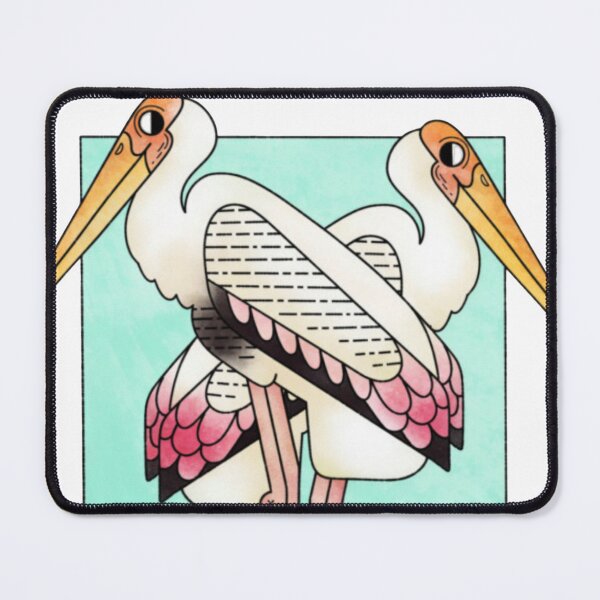 Item preview, Painted Stork Pair Tropical designed and sold by WildWingsh.