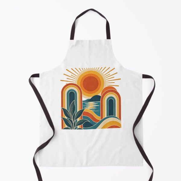 Item preview, Retro Abstract Sunset Landscape designed and sold by RetroPop23.
