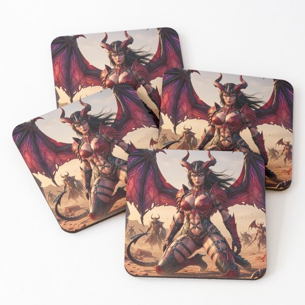 Item preview, Red Winged Demon Queen Desert Wasteland designed and sold by GalleryBrisArt.