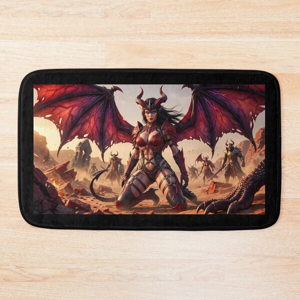 Item preview, Red Winged Demon Queen Desert Wasteland designed and sold by GalleryBrisArt.