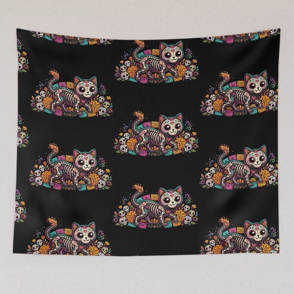Item preview, Alebrije Kitty- Day of the Dead designed and sold by Nacho Average Designs.