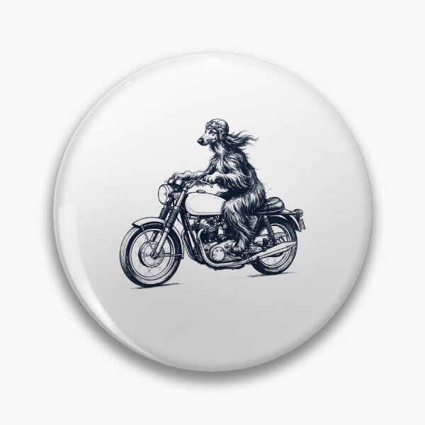 Item preview, Funny Afghan Hound Motorcycle Motorbike Dog Lover designed and sold by dian-rody-crest.