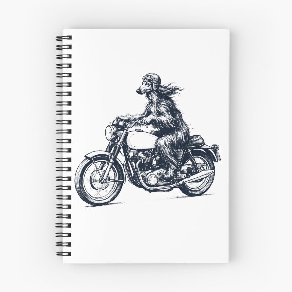 Item preview, Funny Afghan Hound Motorcycle Motorbike Dog Lover designed and sold by dian-rody-crest.