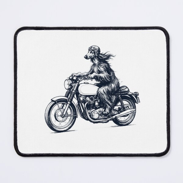 Item preview, Funny Afghan Hound Motorcycle Motorbike Dog Lover designed and sold by dian-rody-crest.