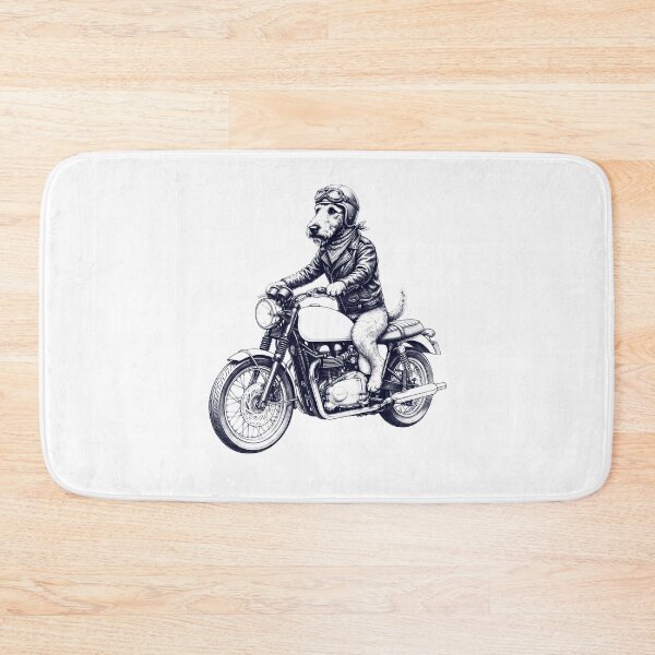 Item preview, Funny Airedale Terrier Motorcycle Motorbike Dog Lover designed and sold by dian-rody-crest.