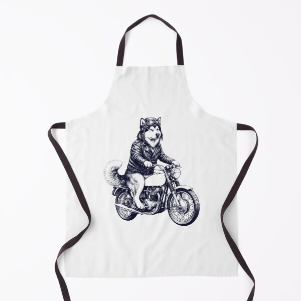 Item preview, Funny Alaskan Malamute Motorcycle Motorbike Dog Lover designed and sold by dian-rody-crest.