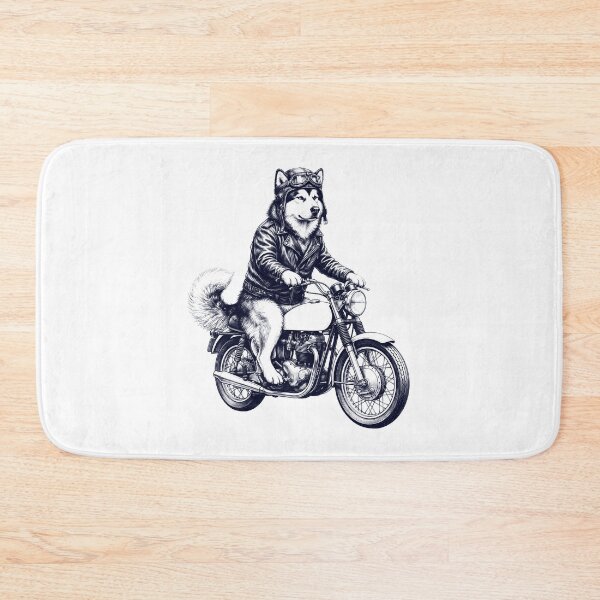 Item preview, Funny Alaskan Malamute Motorcycle Motorbike Dog Lover designed and sold by dian-rody-crest.