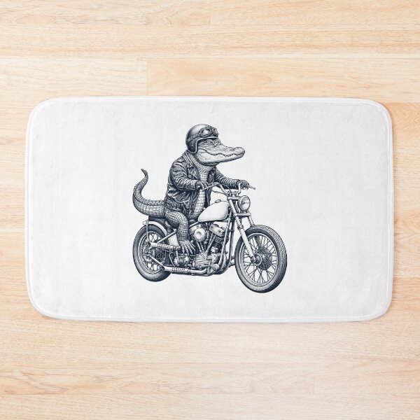 Item preview, Funny Alligator Motorcycle Motorbike Animal Lover designed and sold by dian-rody-crest.