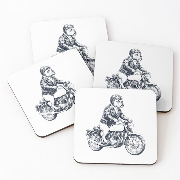 Item preview, Funny American Bulldog Motorcycle Motorbike Dog Lover designed and sold by dian-rody-crest.