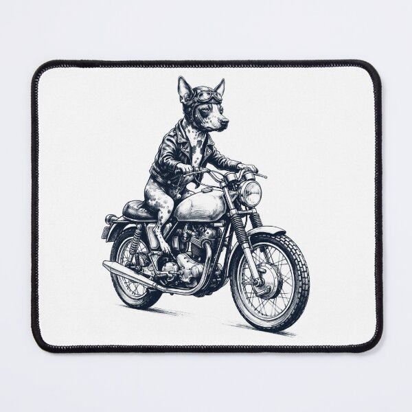 Item preview, Funny American Hairless Terrier Motorcycle Motorbike Dog Lover designed and sold by dian-rody-crest.