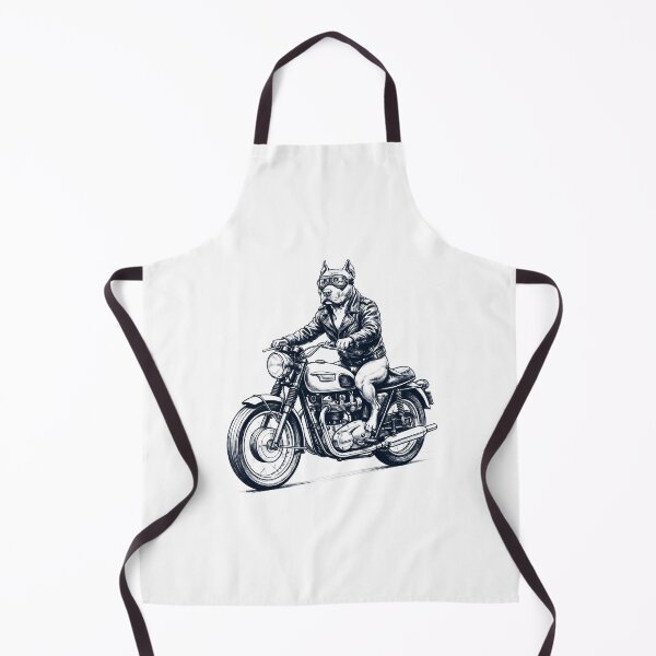 Item preview, Funny American Pit Bull Terrier Motorcycle Motorbike Dog Lover designed and sold by dian-rody-crest.