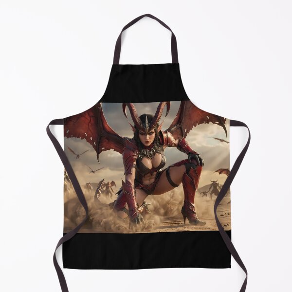 Item preview, Red Winged Demon Queen Desert Wasteland designed and sold by GalleryBrisArt.
