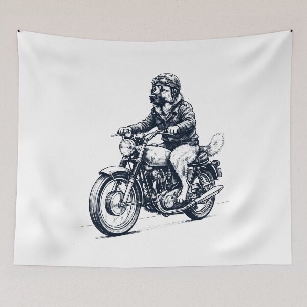 Item preview, Funny Anatolian Shepherd Dog Motorcycle Motorbike Dog Lover designed and sold by dian-rody-crest.