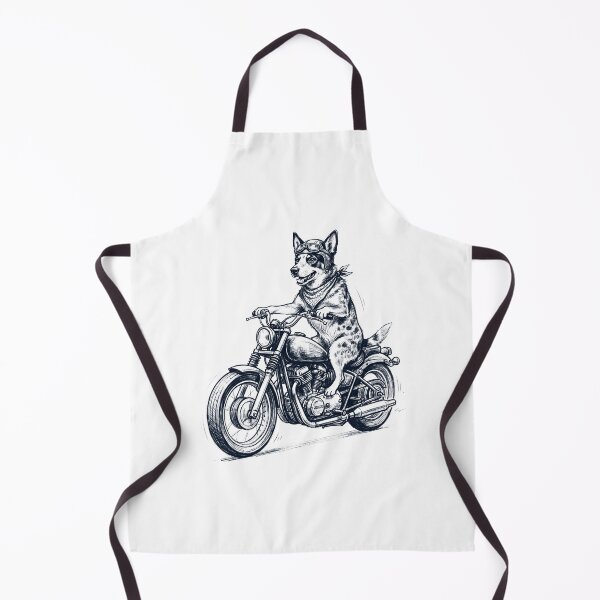 Item preview, Funny Australian Cattle Dog Motorcycle Motorbike Dog Lover designed and sold by dian-rody-crest.