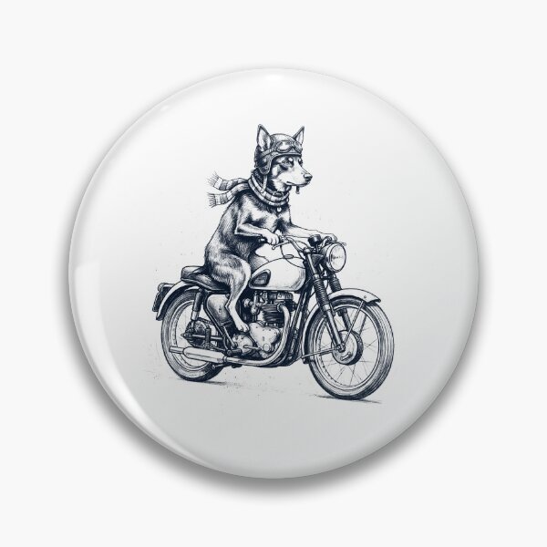 Item preview, Funny Australian Kelpie Motorcycle Motorbike Dog Lover designed and sold by dian-rody-crest.