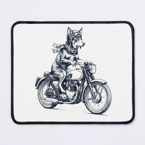 Item preview, Funny Australian Kelpie Motorcycle Motorbike Dog Lover designed and sold by dian-rody-crest.