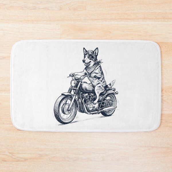 Item preview, Funny Australian Cattle Dog Motorcycle Motorbike Dog Lover designed and sold by dian-rody-crest.