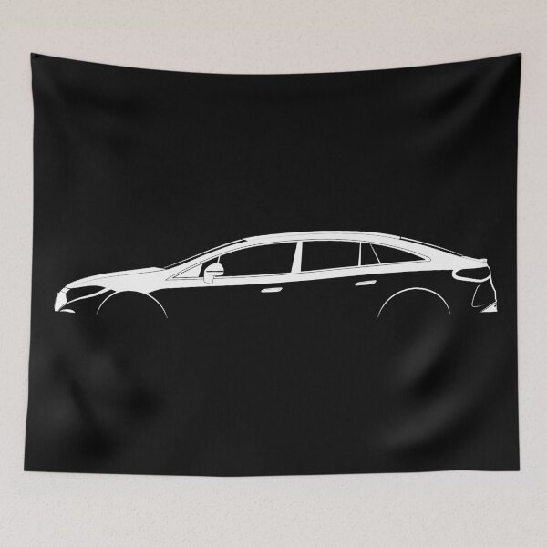 Item preview, EQS (V297) (White) designed and sold by Car Silhouettes.