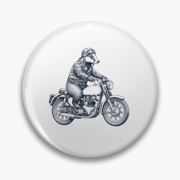 Item preview, Funny Badger Motorcycle Motorbike Animal Lover designed and sold by dian-rody-crest.