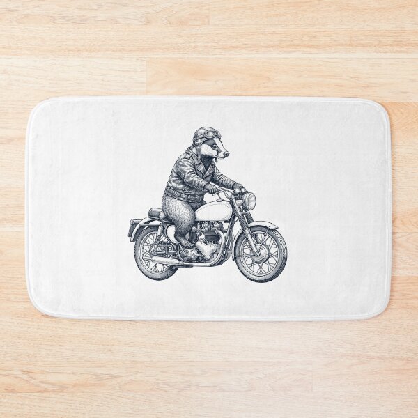 Item preview, Funny Badger Motorcycle Motorbike Animal Lover designed and sold by dian-rody-crest.