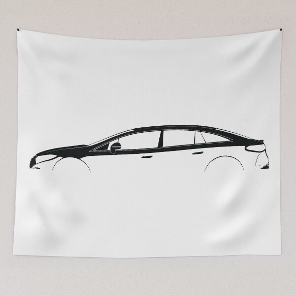 Item preview, EQS (V297) (White) designed and sold by Car Silhouettes.