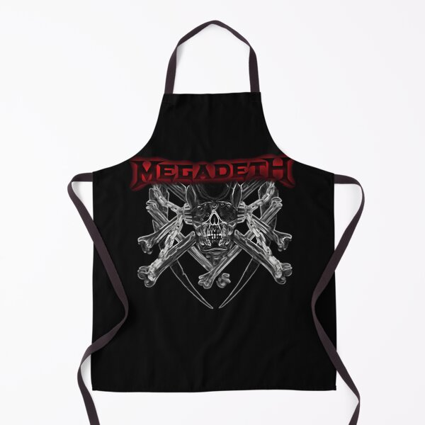 Item preview, Red Metal Title Above A Cyborg Skull With Crossbones And Chains designed and sold by SADDIQ13.