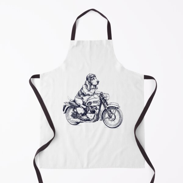 Item preview, Funny Basset Hound Motorcycle Motorbike Dog Lover designed and sold by dian-rody-crest.