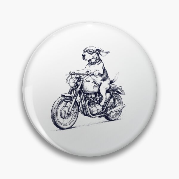Item preview, Funny Beagle Motorcycle Motorbike Dog Lover designed and sold by dian-rody-crest.